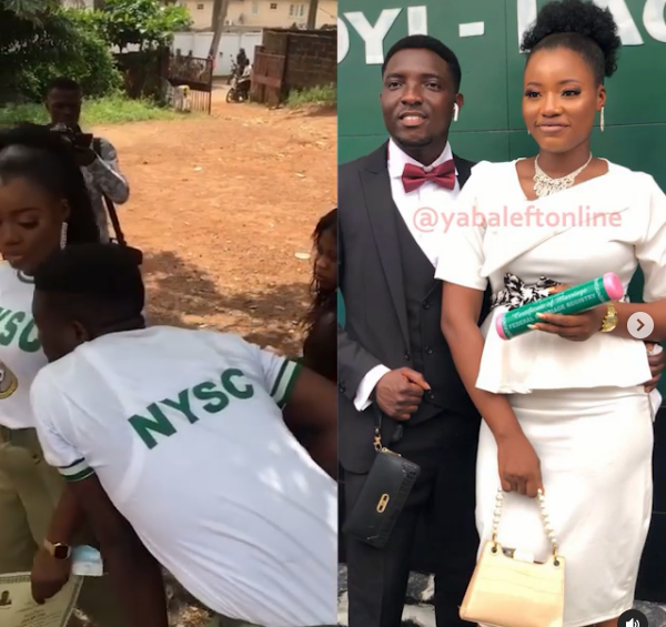 Corps members whose unique proposal video went viral, tie the knot