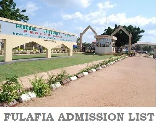 FULafia Admission List 1st, 2nd & 3rd Batch 2024/2025 Session: Check Your Status