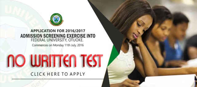 FUOTUOKE Admission Screening Exercise Date - 2016/17