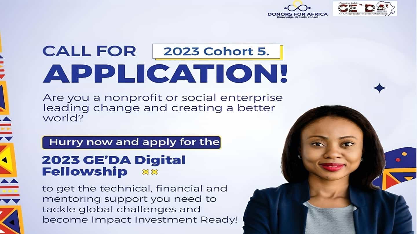 Apply Now for the GE'DA Digital Fellowship 2023