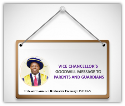 IUO Vice Chancellors good will message to parents and students ahead of resumption