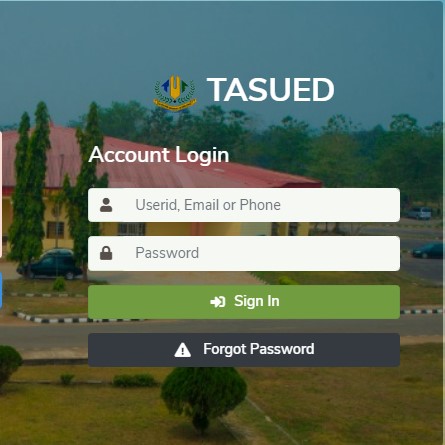 TASUED Postgraduate Students Login Portal