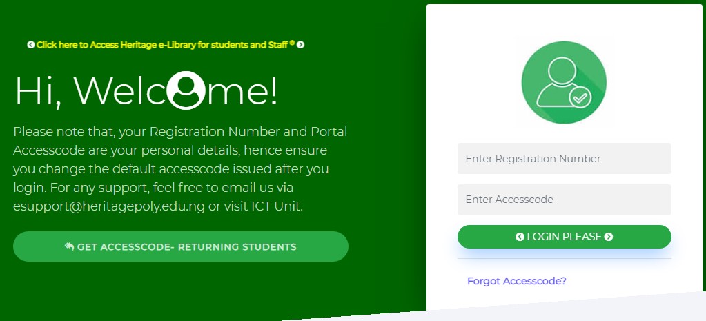 HERITAGEPOLY Login Portal