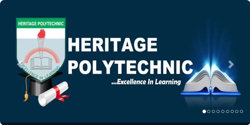 Heritage Polytechnic Admission Requirements For UTME & Direct Entry Candidates