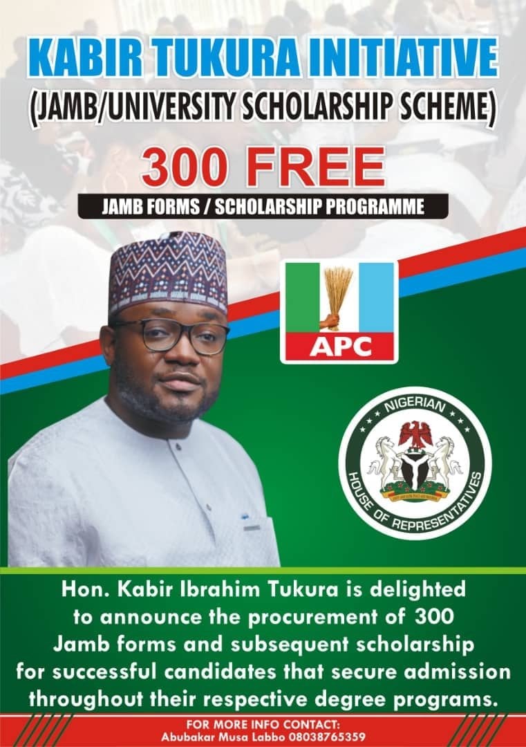 Hon. Kabir Ibrahim Tukura Free JAMB Forms / Scholarship