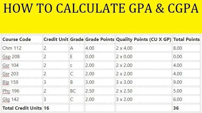 How To Calculate GPA And CGPA For Polytechnics, Universities & COEs (2024)