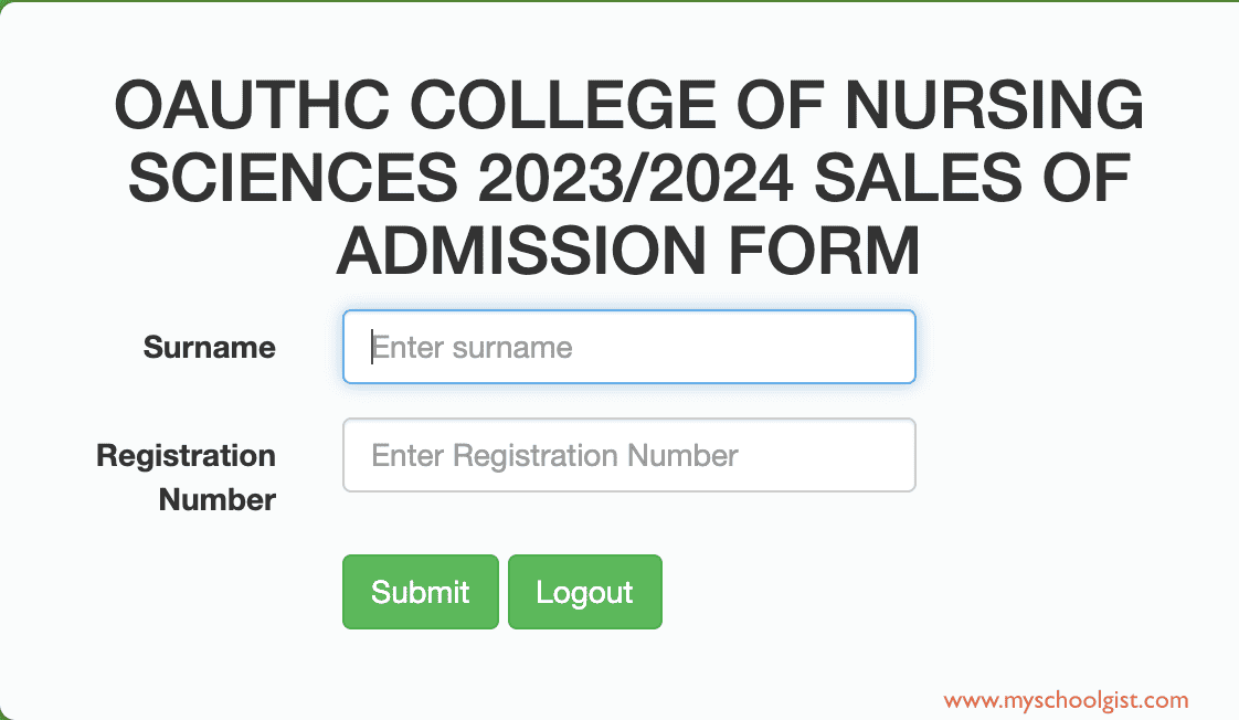 How to Check OAUTHC College of Nursing Sciences PostUTME Results 20232024