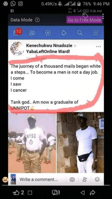 What This Graduate Wrote Will Leave You Wondering