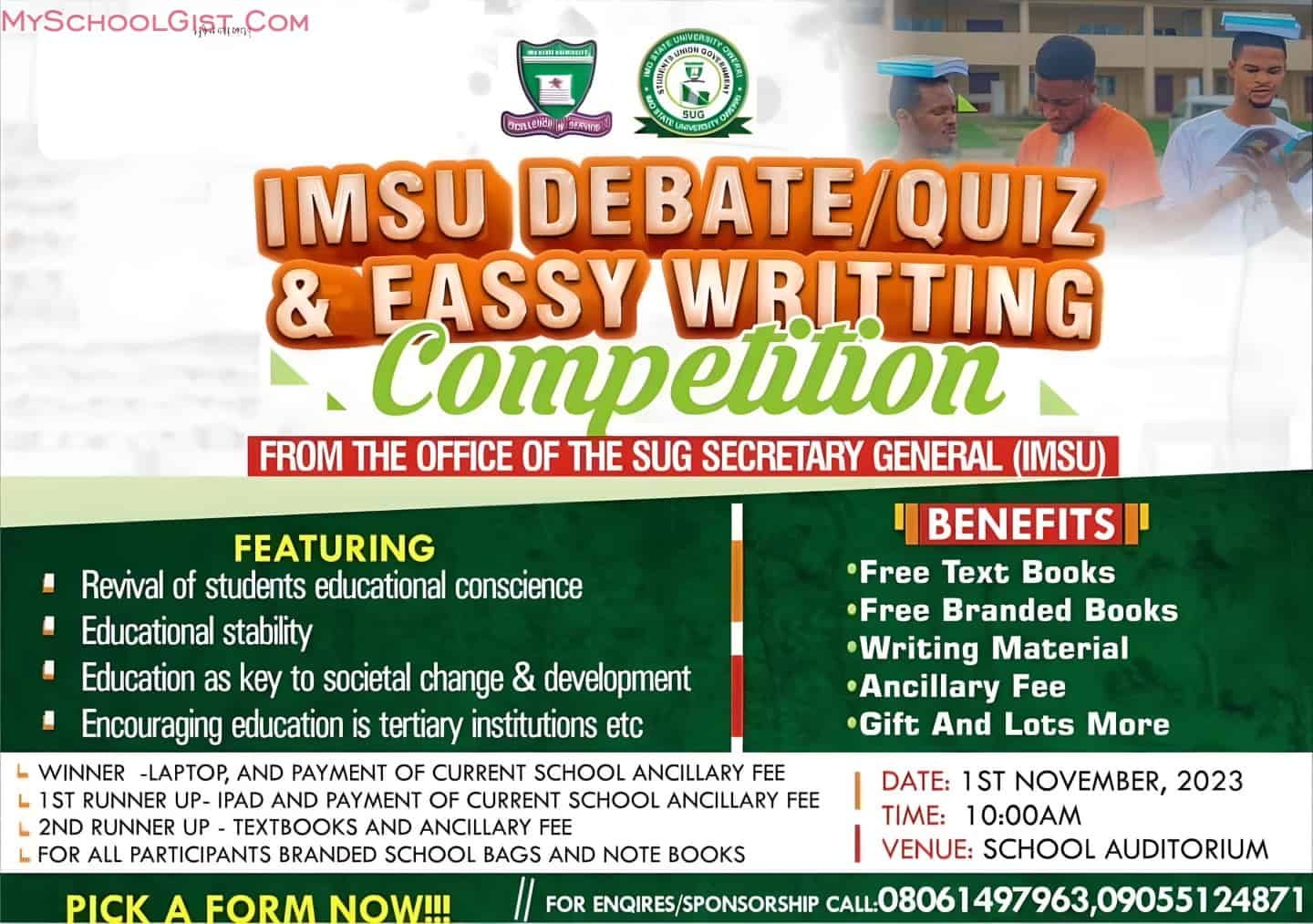 IMSU Debate/Quiz & Essay Writing Competition 2023