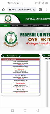 FUOYE extends deadlines for registration and school fees payment, 2019/2020