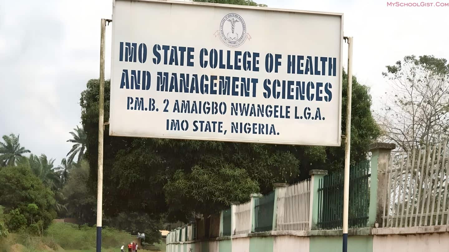 Imo College of Health and Mgt Sciences Admission Form 2023