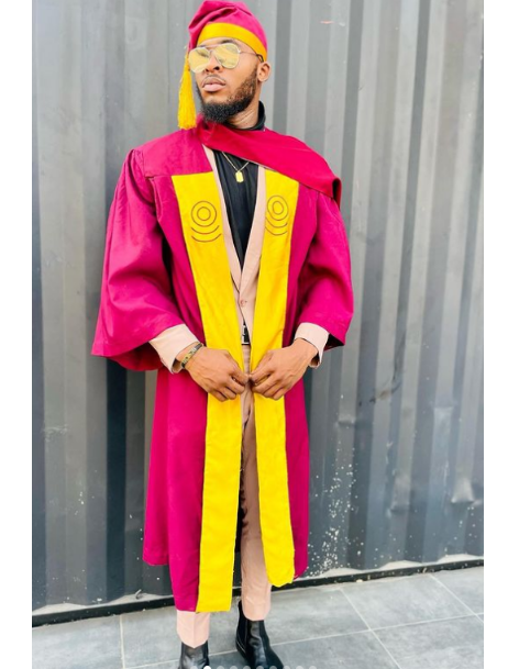 Former BBN housemate, Eric celebrates his graduation as he convocates from UNILAG