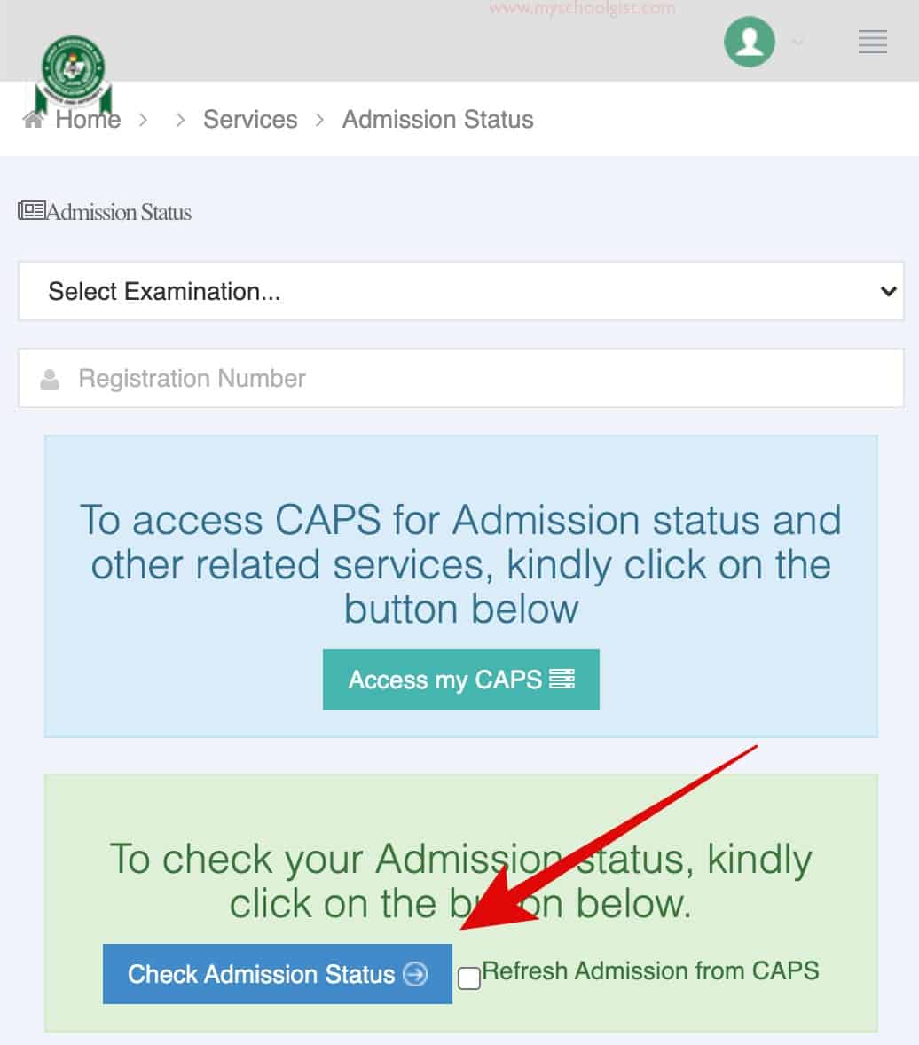 JAMB Admission Status Checking