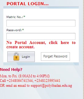 POLYIBADAN Login Portal