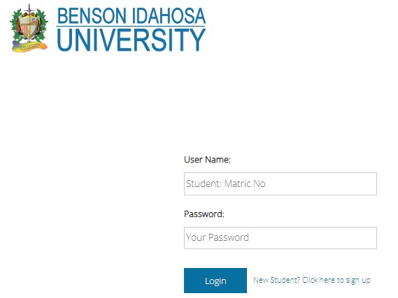 BIU Postgraduate Students Login Portal