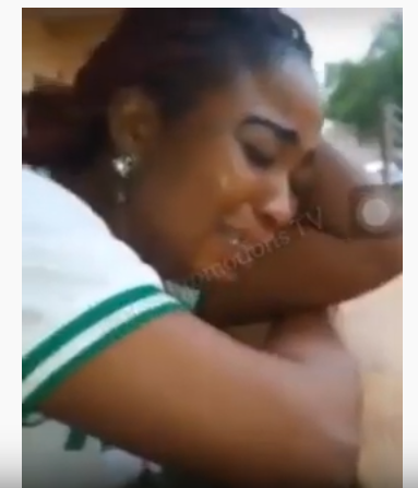 Corps Member Cries, as She Begs to Continue her NYSC (Video)