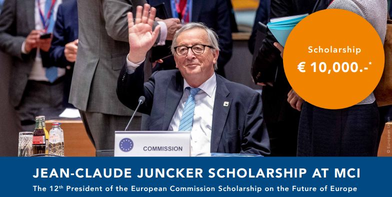 Jean-Claude Juncker Scholarship 2022 for Masters Study at MCI