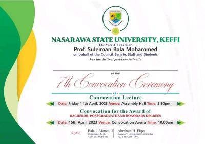 NSUK announces 7th convocation ceremony