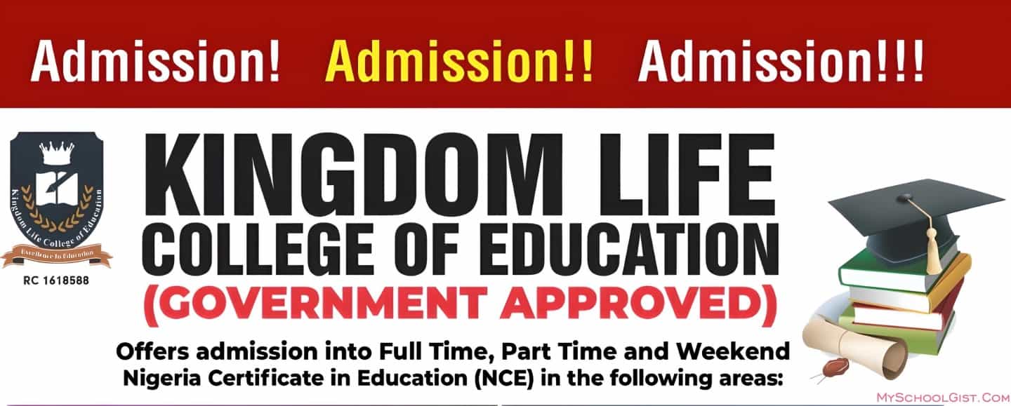 Kingdom Life College of Education Admission Form 2023/2024