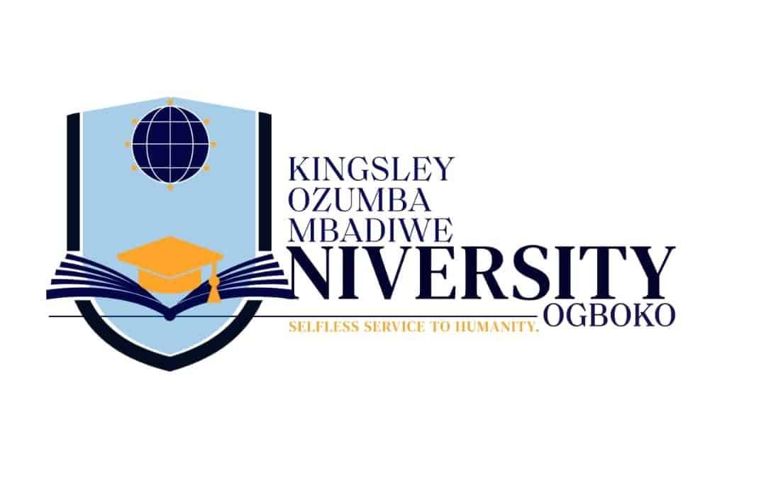 Kingsley Ozumba Mbadiwe University Post UTME Form 2022/2023