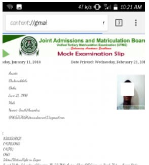 JAMB Begins eMailing Mock Exam Slips for 2018 UTME