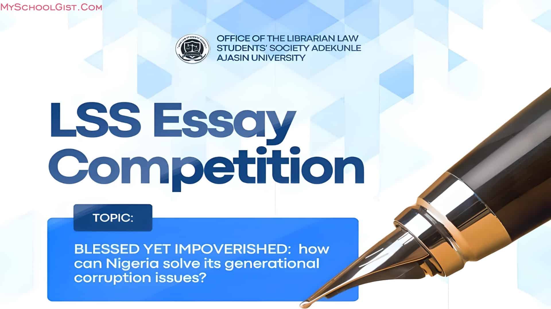 LSS Essay Competition for Law Students at AAUA 2024