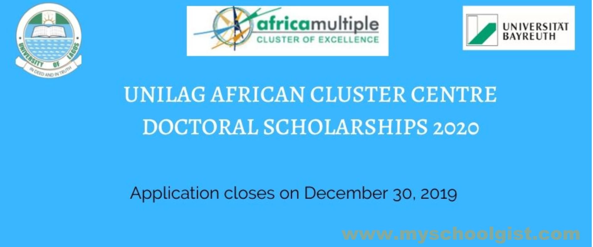 Lagos African Cluster Centre ACC Scholarship 2020