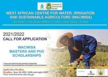 World Bank/Government of Ghana WACWISA Scholarships for African Students 2021