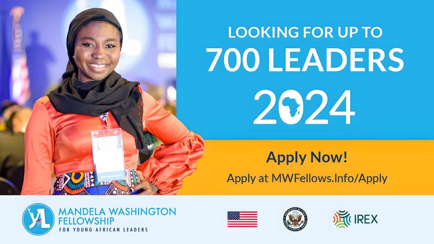 Mandela Washington Fellowship 2023 for Young African Leaders