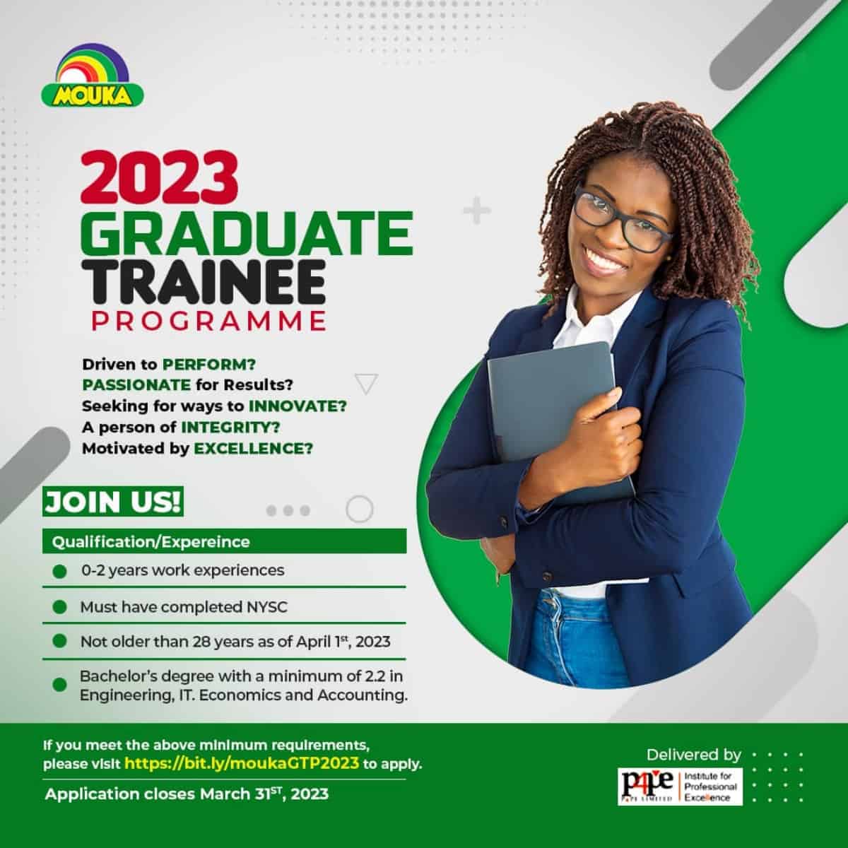 Mouka Limited Graduate Trainee Programme 2023