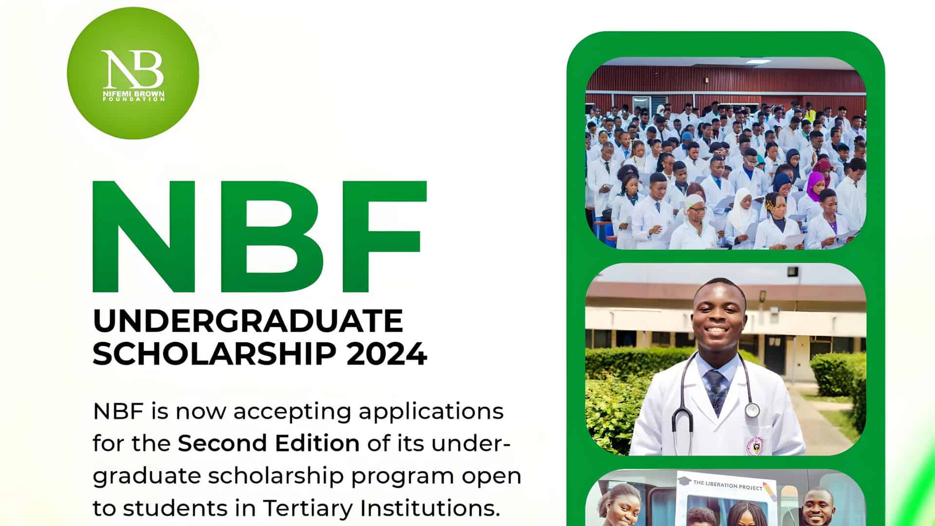 Nifemi Brown Foundation (NBF) Undergraduate Scholarship 2024