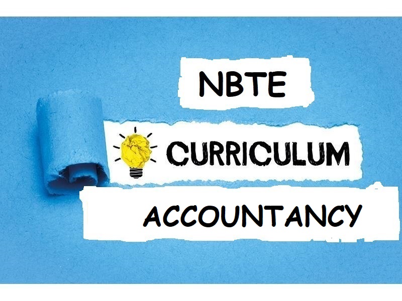 NBTE Curriculum For Accountancy For ND - PDF 2023/2024 Session