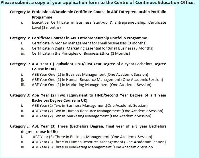 NDU ABE Admission Form 2024/2025 Academic Session - How To Apply