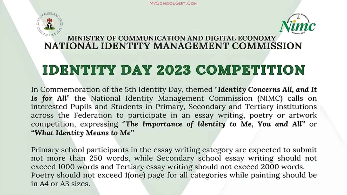 NIMC Identity Day 2023 Competition: Express Your Take on Identity!