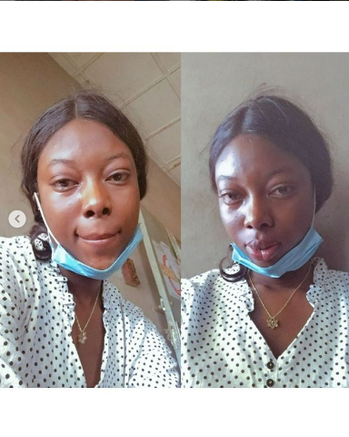 UNILORIN student cries out after being detained by security operatives for wearing a nose ring