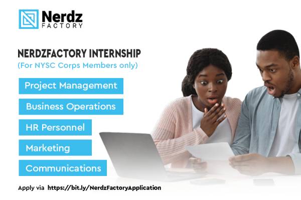 NerdzFactory 2022 Internship for NYSC Corp Members