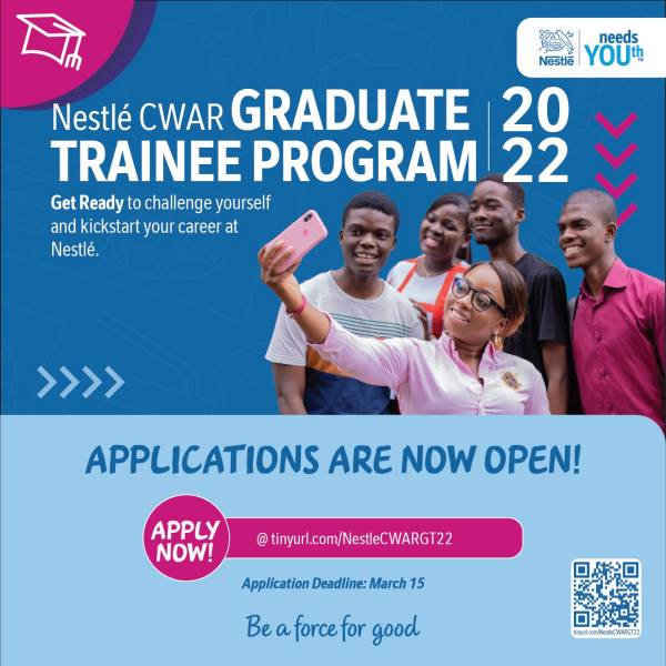 Nestle Nigeria Plc 2022 Graduate Trainee Program