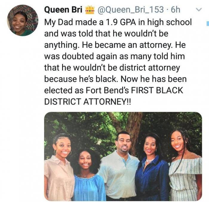 Man Who Had 1.9 GPA in School, Was Seen as a Failure, Becomes First Black District Attorney