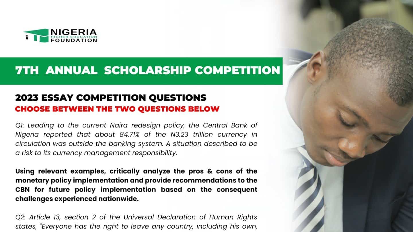 Win Big in the NHEF Scholarship Essay Competition 2023