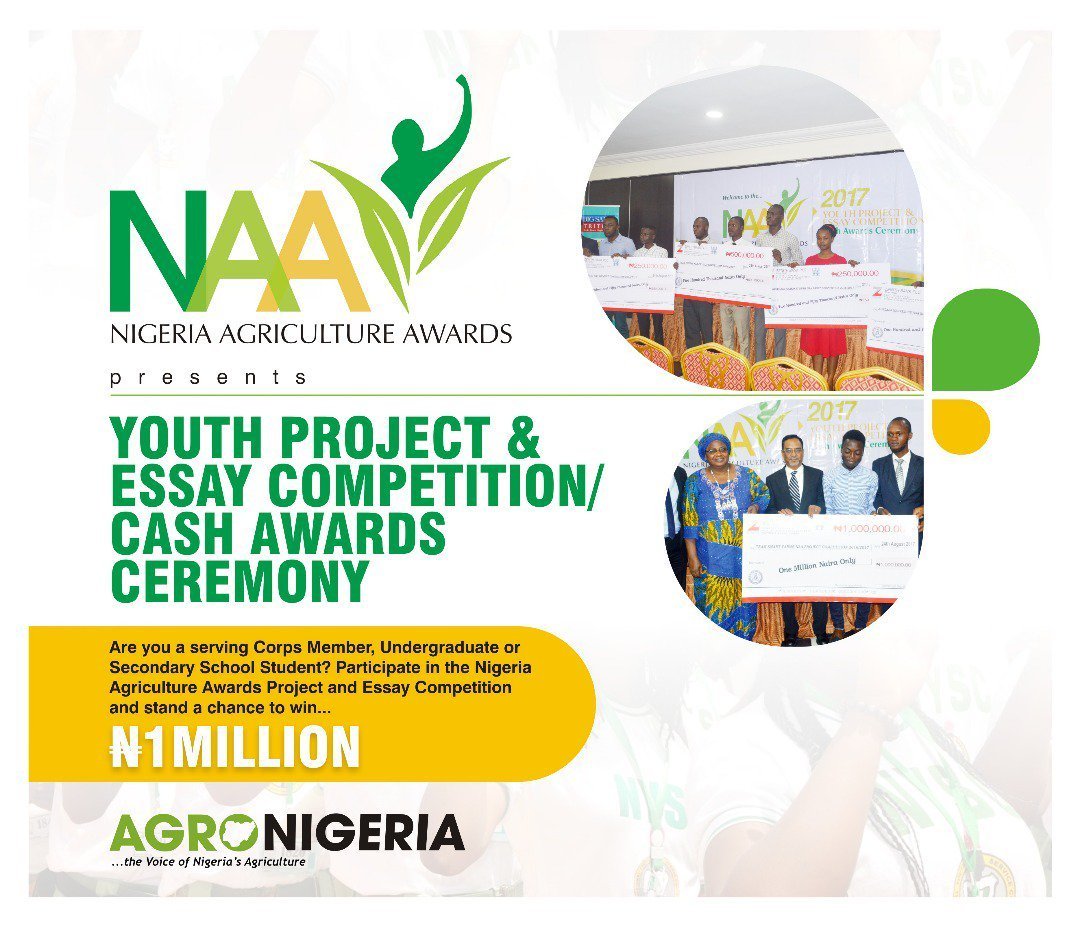 Nigerian Agriculture Awards NAA Youth Project and Essay Competition 2018