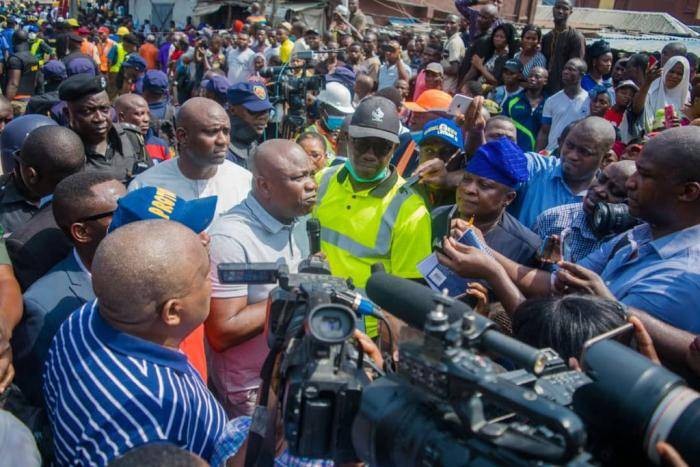 Governor Ambode at the Scene of the Collapsed School Building, More Photos From the Rescue Operation