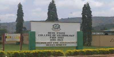 OSCOTECH 2017/2018 ND (Daily time), HND (Daily Part-time/Weekend) & HND (Full time) Admission