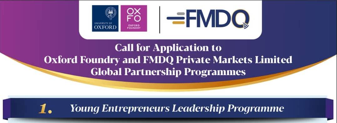 Oxford Foundry/FMDQ 2022 Young Entrepreneurs Leadership Program