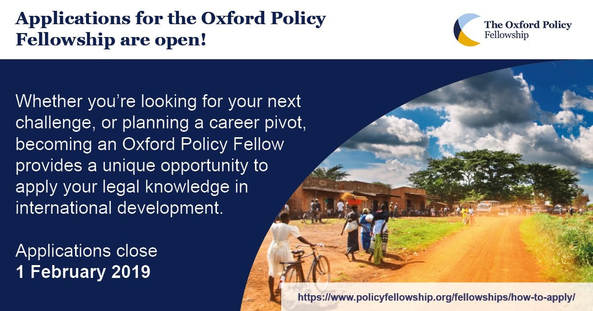 Oxford Law Policy Fellowship