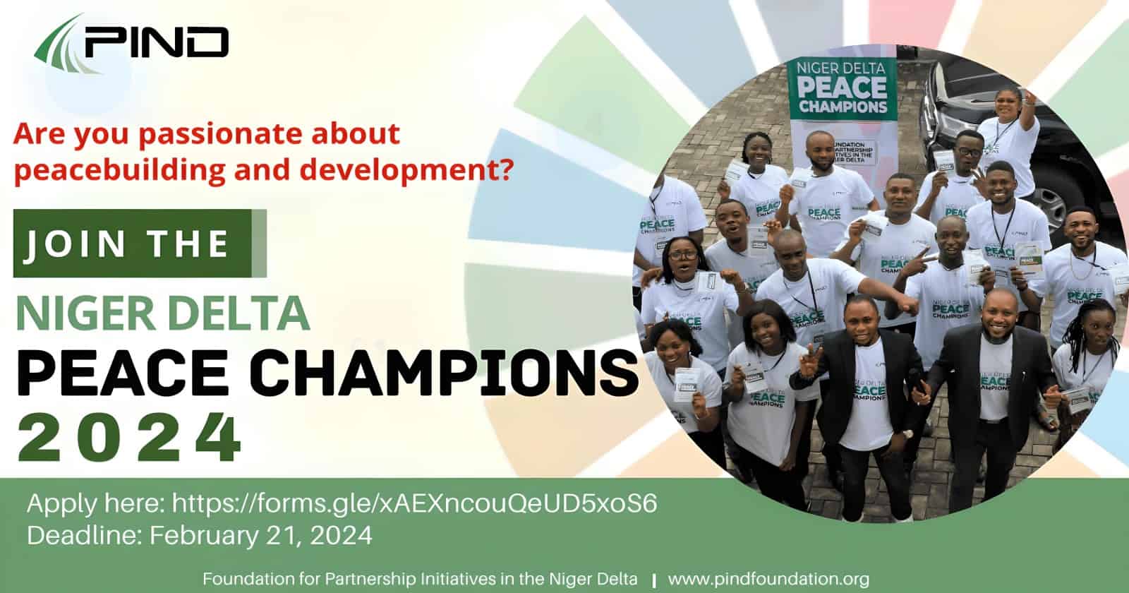 Join the Niger Delta Peace Champions 2024 Program by PIND