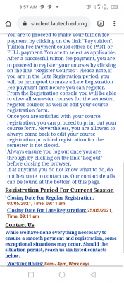 LAUTECH opens portal for harmattan semester course registration, 2020/2021