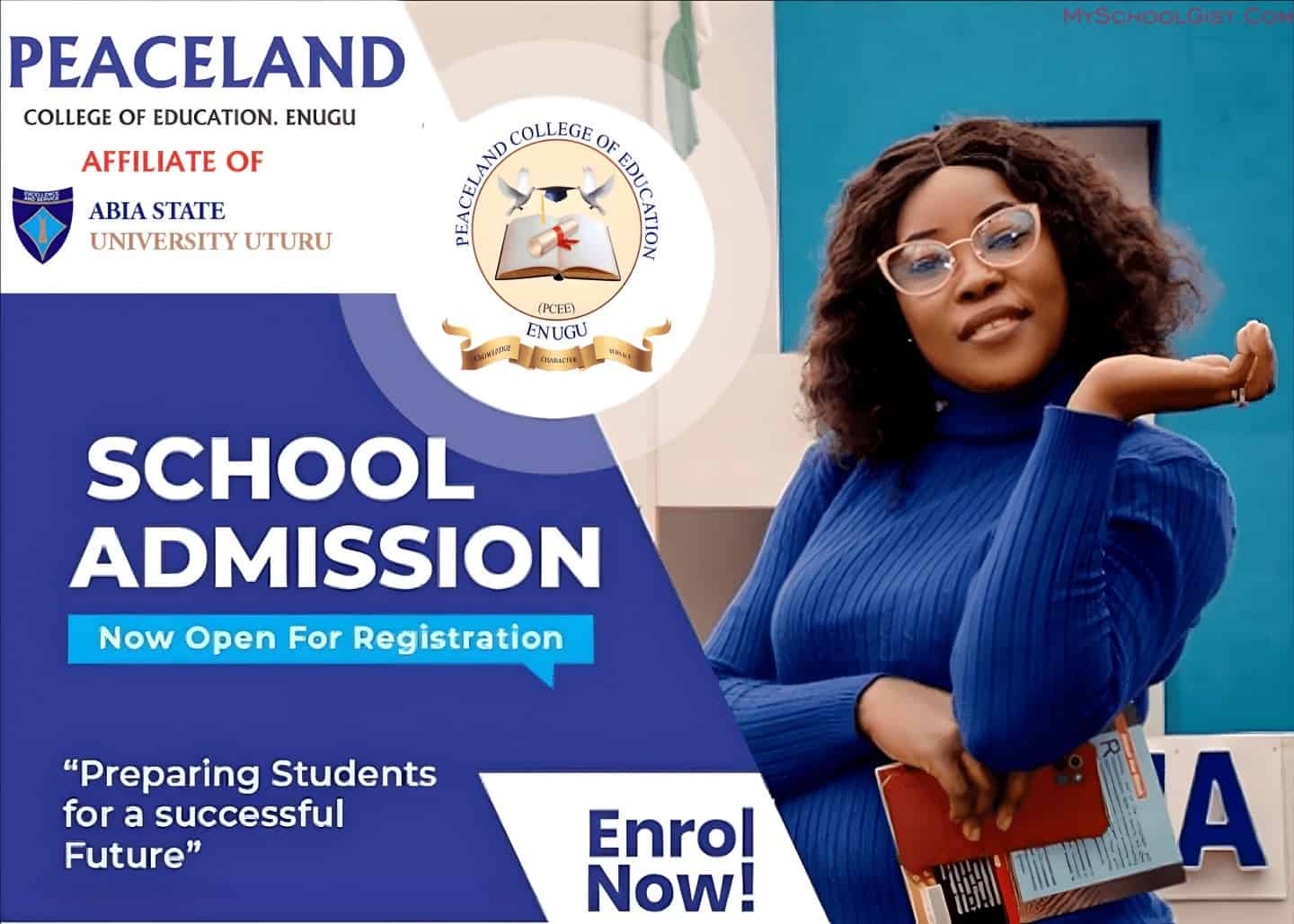 Peaceland College of Education (ABSU) Post UTME Form 2023