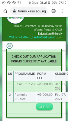 KASU extends Basic and remedial studies application deadline, 2020/2021 session