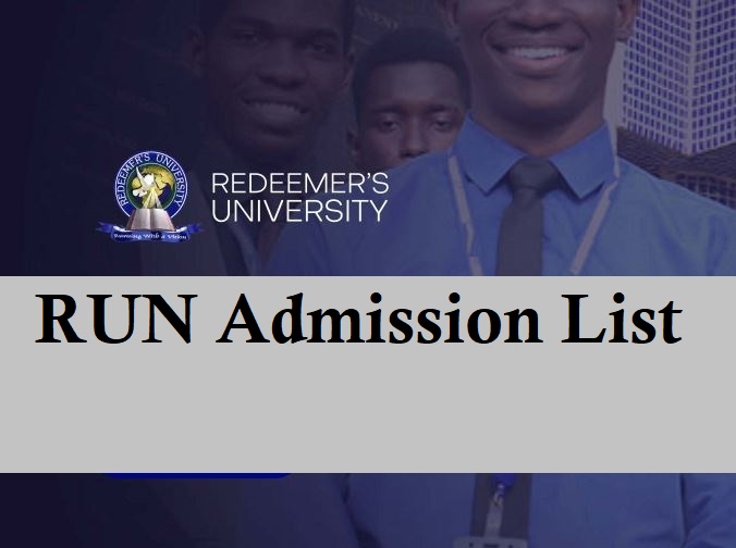 RUN Admission List For All Batches 2023/2024 Academic Session – How To Check