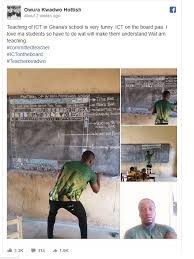 Microsoft Promise to Support Teacher Who Drew Computer On Chalkboard